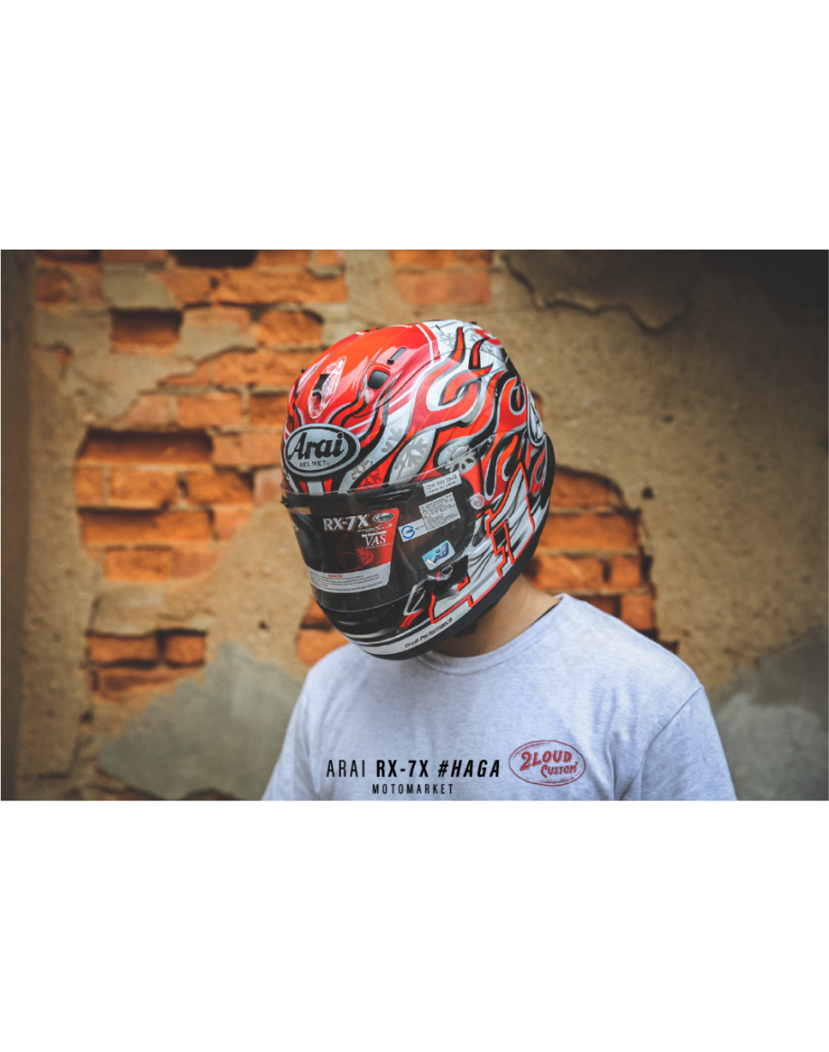 ARAI RX-7X 全罩式安全帽頂級選手彩繪芳賀紀行#HAGA